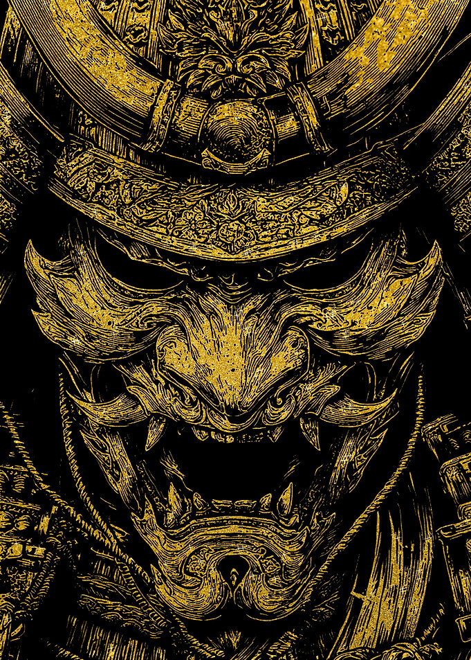 Golden Samurai Mask