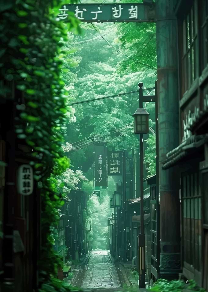 Enchanted Japanese Alleyway