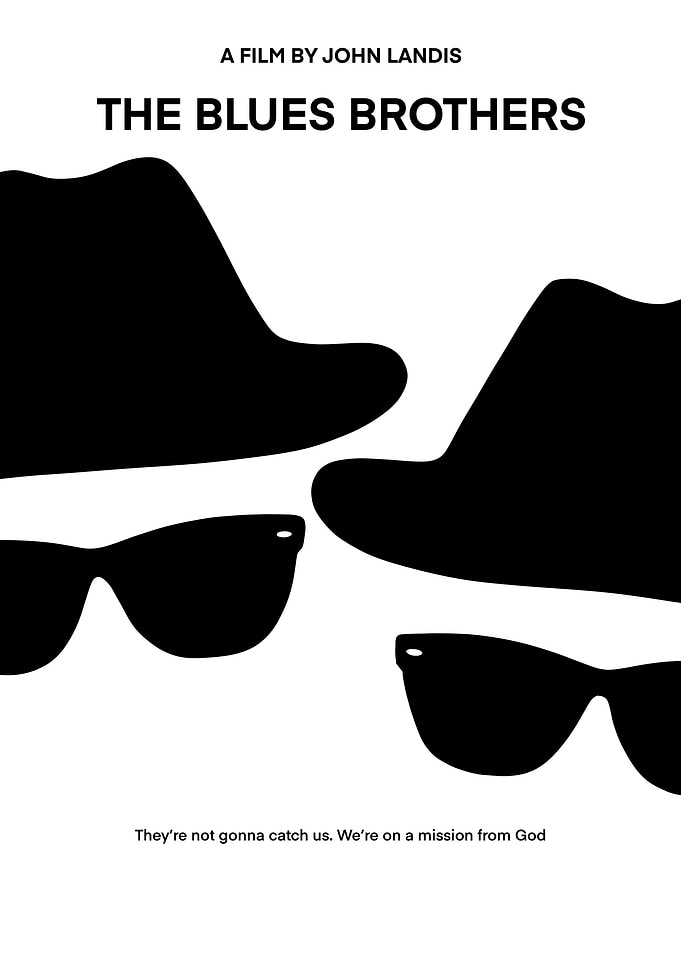 The Blues Brothers Minimalist Poster