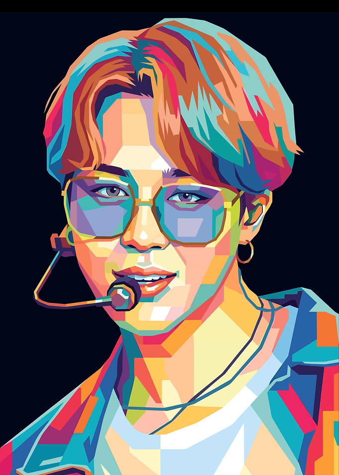 Jimin Pop Art Portrait