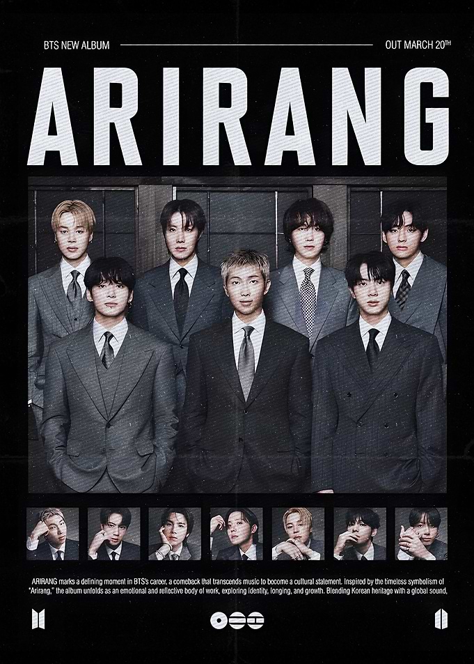 BTS 'Arirang' Album Poster
