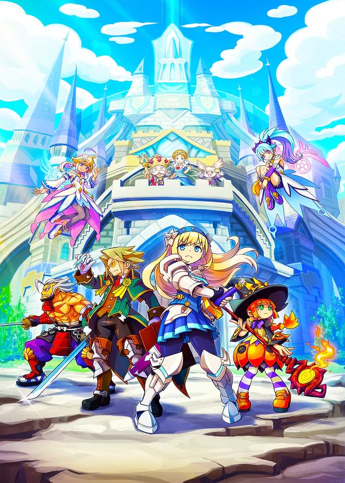Fantasy Characters in Front of a Castle