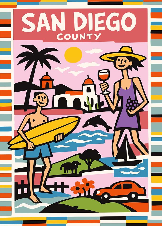 San Diego County Poster
