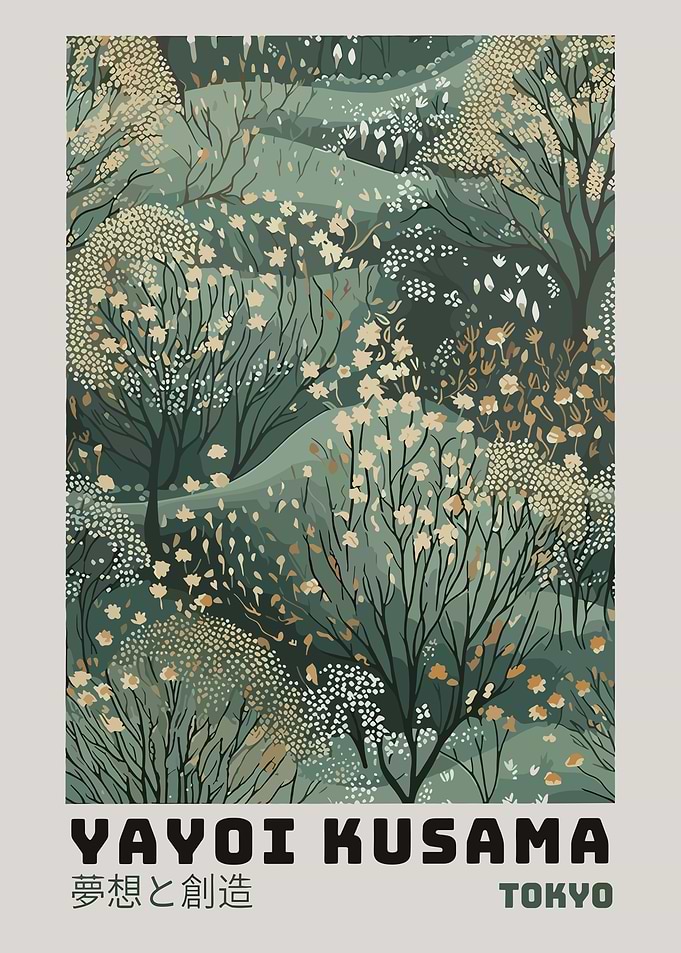 Yayoi Kusama Dream and Creation Poster