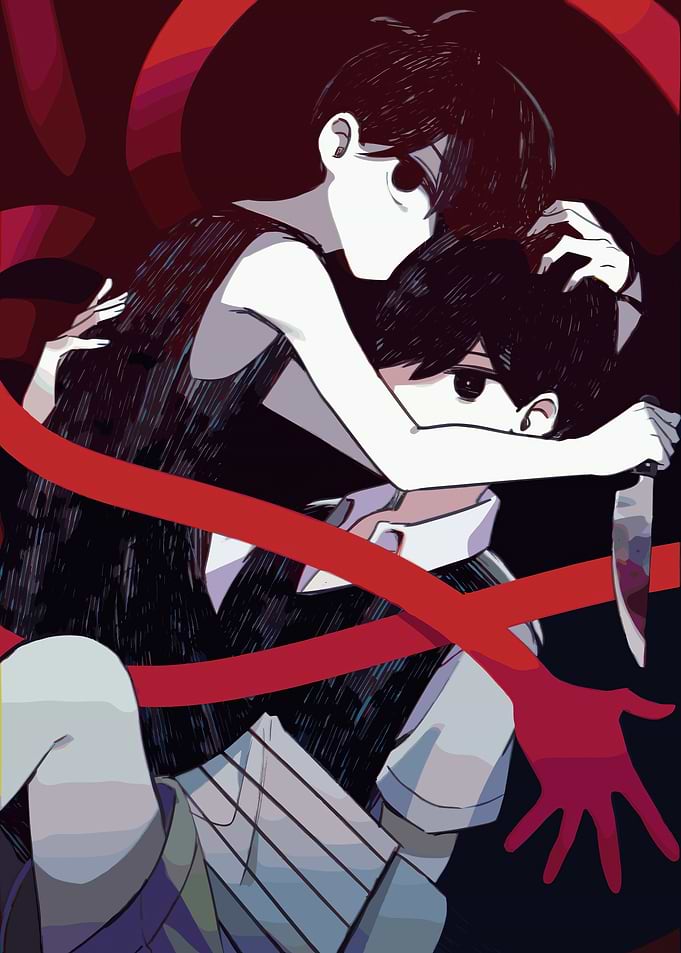 OMORI Intense Scene – Dramatic Action Artwork