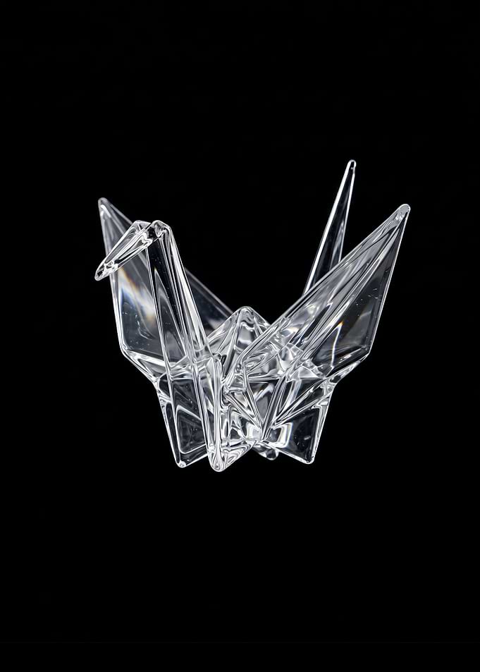 Glass Origami Crane