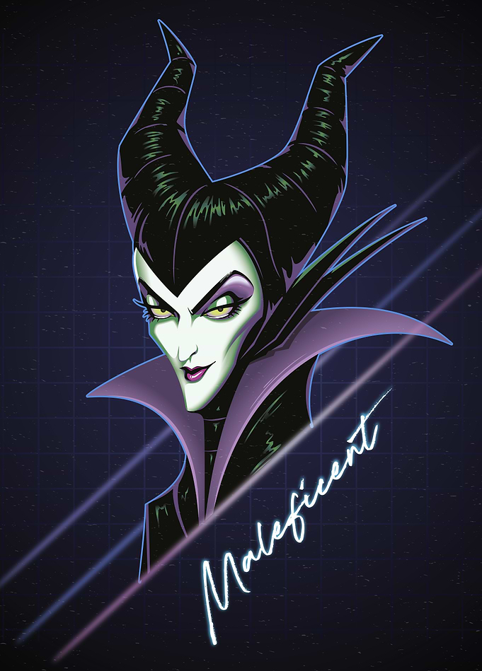 Maleficent Retro Style