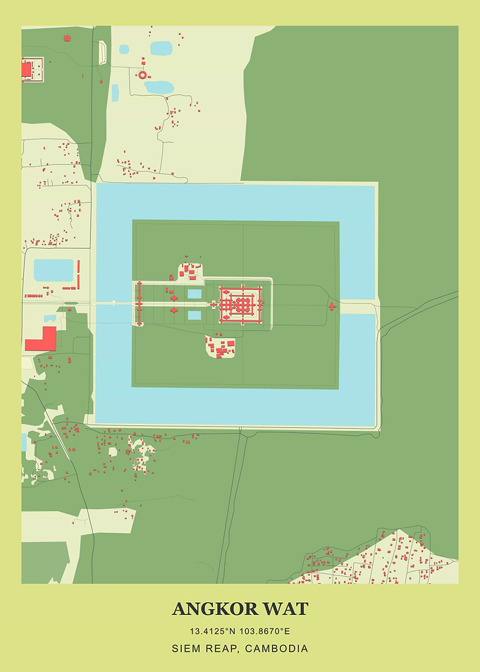Angkor Wat Map