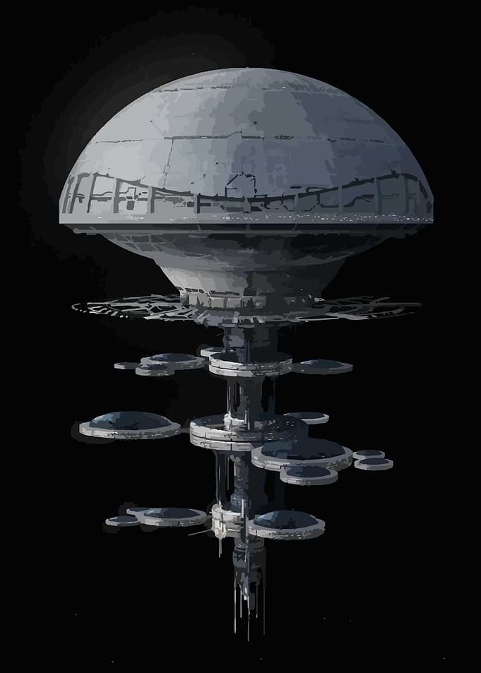 Futuristic Space Station