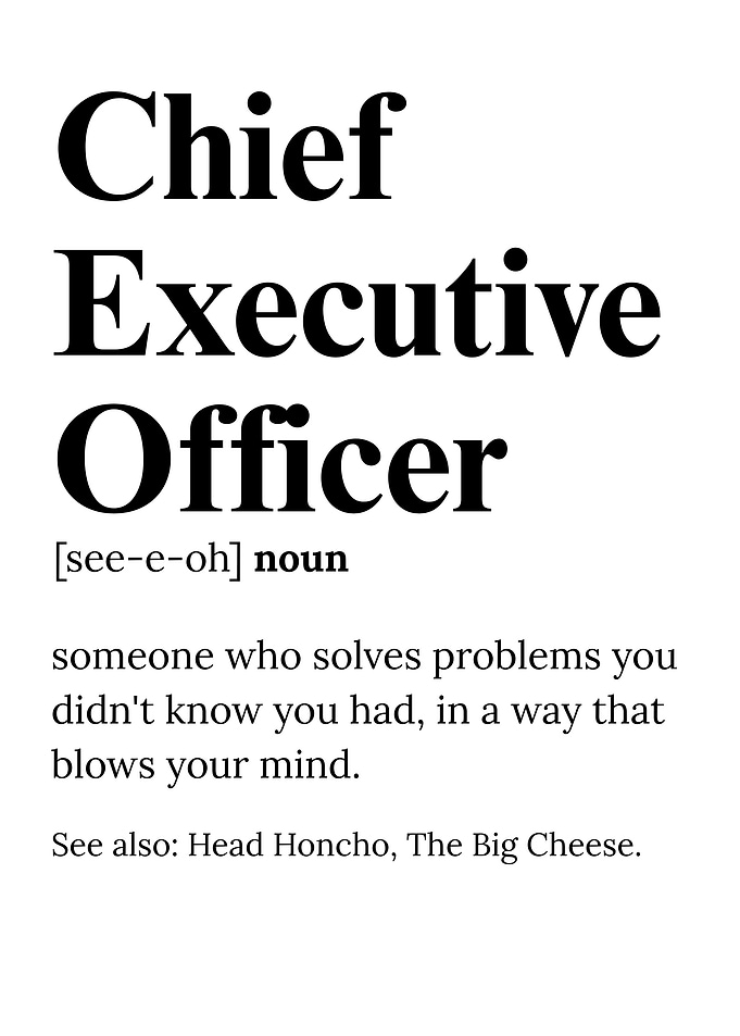 Chief Executive Officer Definition