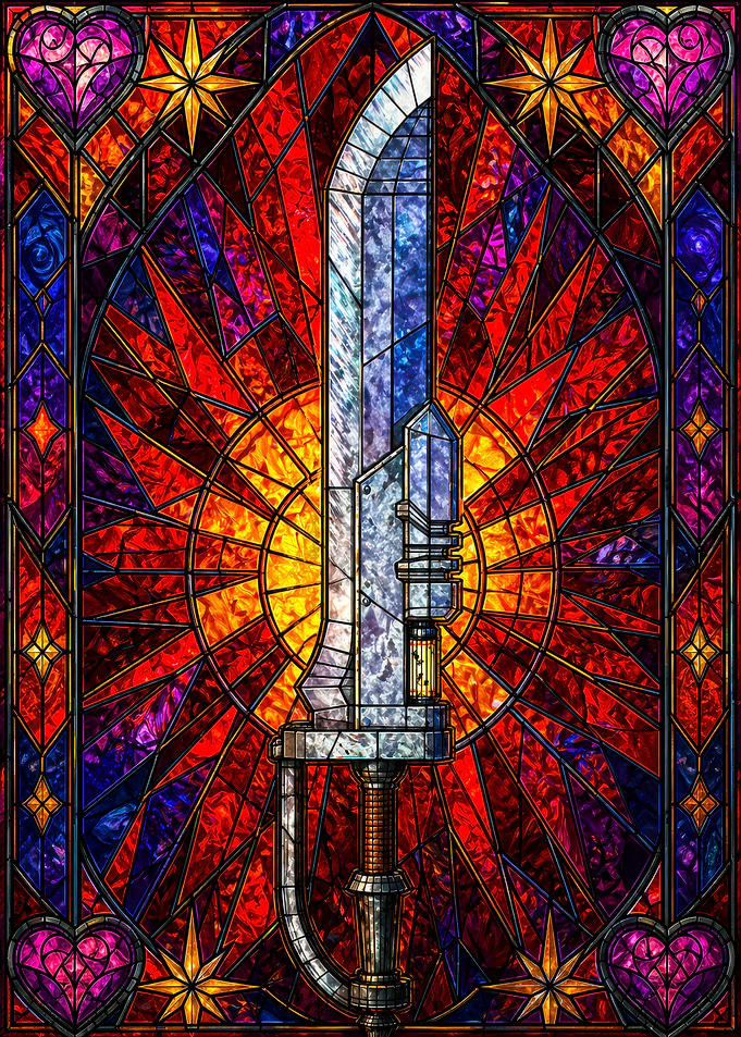 Kingdom Hearts Stained Glass Art