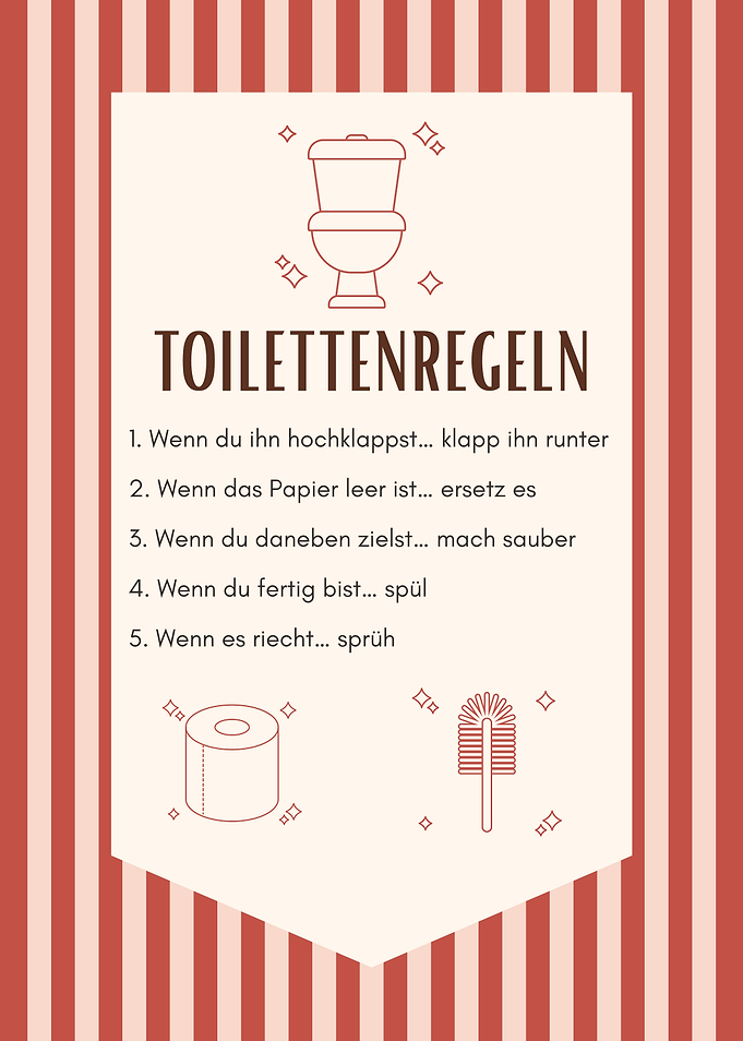 Toilet Rules German Toiletten Deutsch Toiletten Regel
