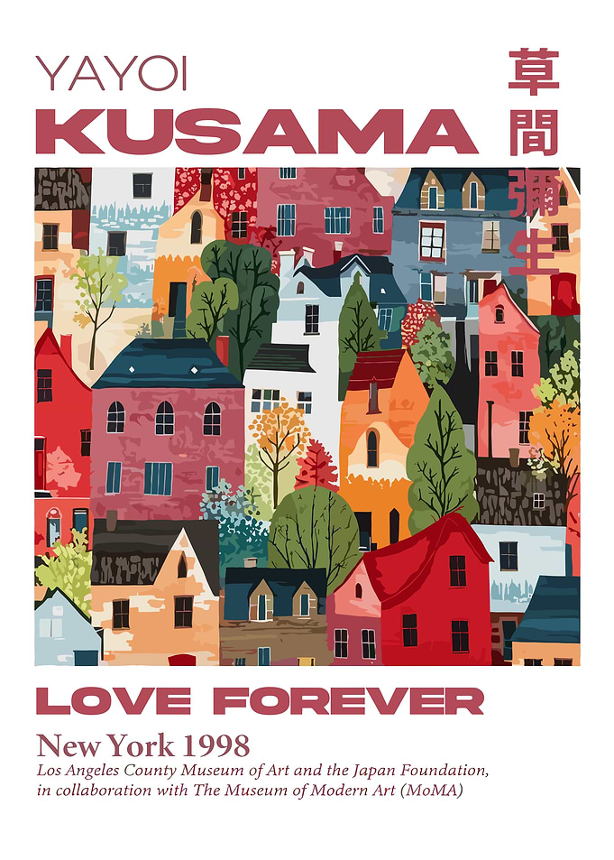 Yayoi Kusama Love Forever Poster