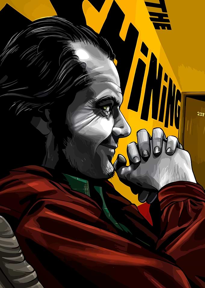 Jack Nicholson The Shining Poster Art