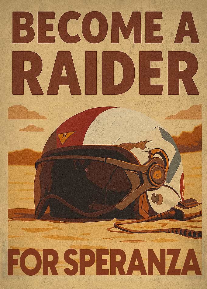 Become a Raider for Speranza Poster from ARC RAIDERS