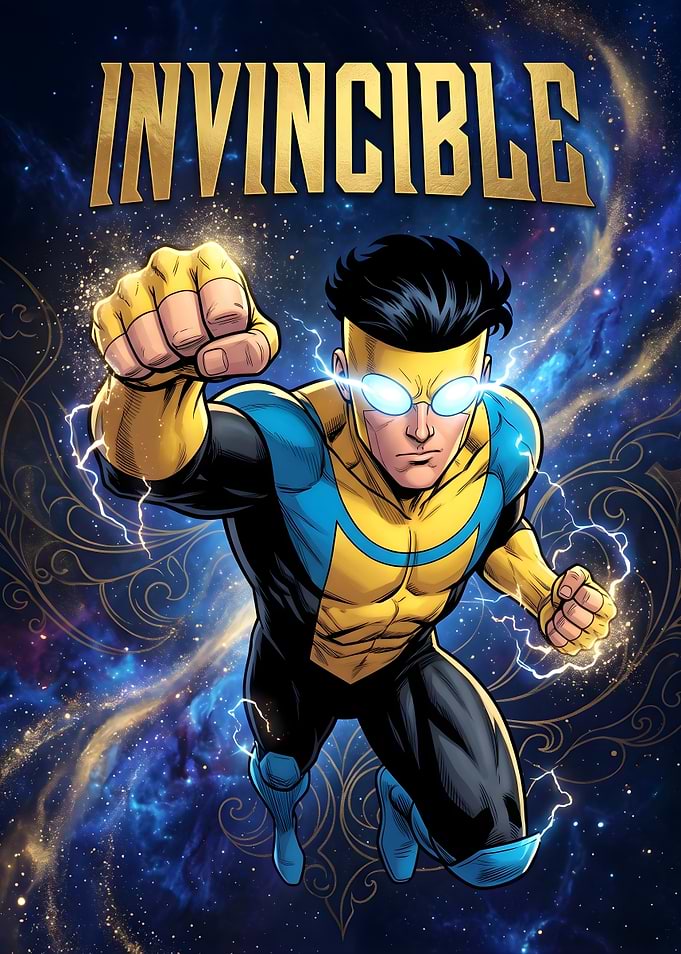 Invincible mark grayson Superhero in Space