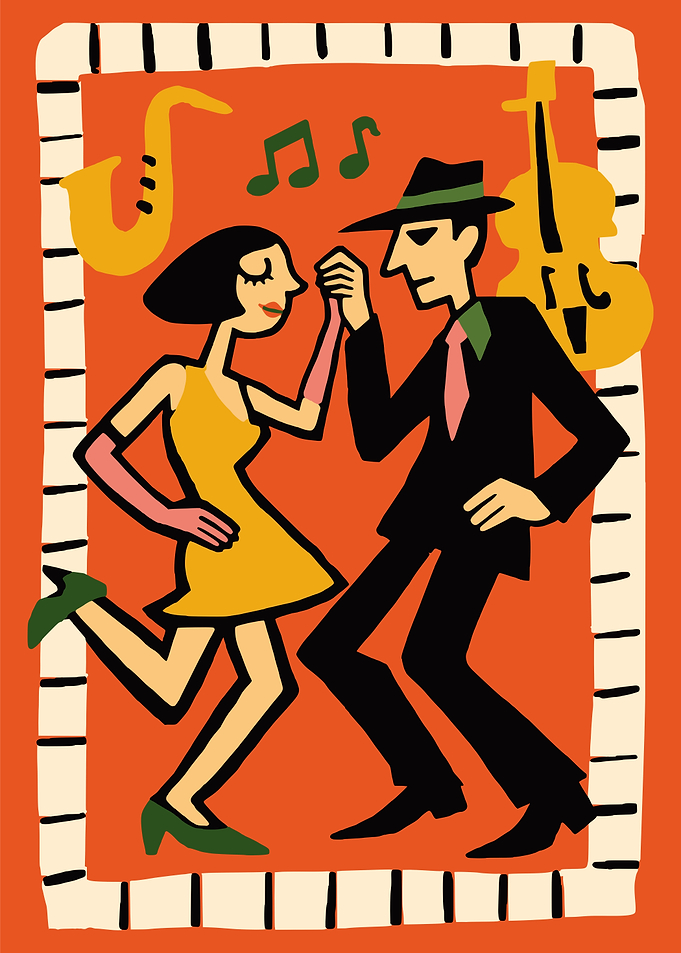 Jazz Dance Wall Art Print