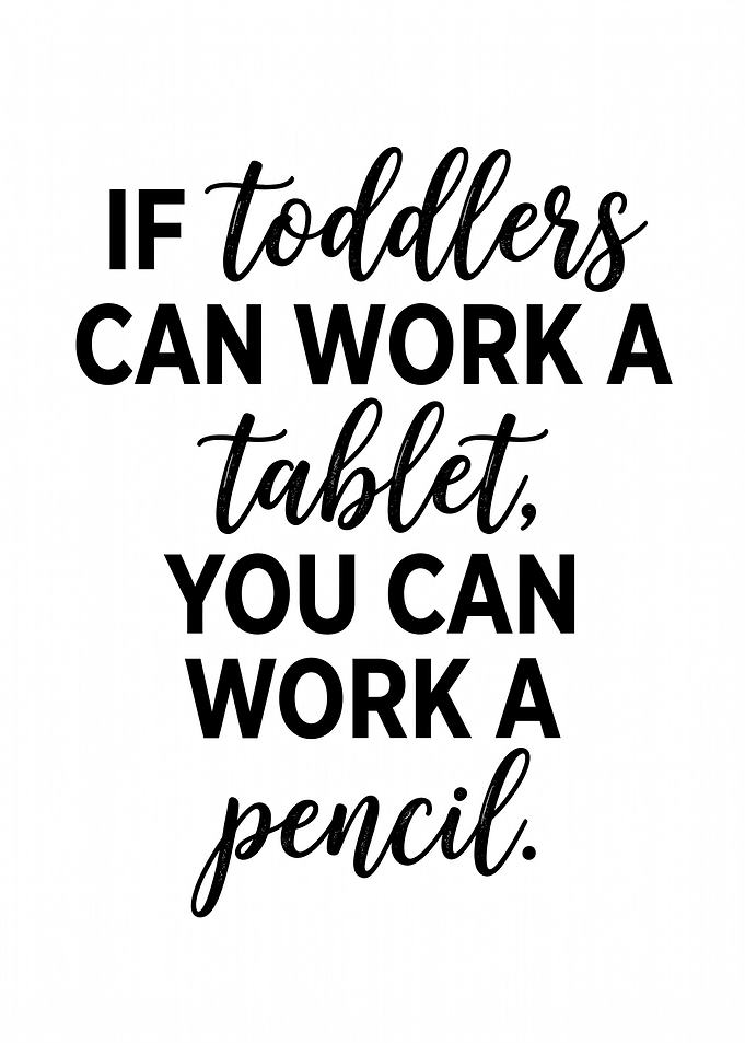 Toddlers vs. Pencils