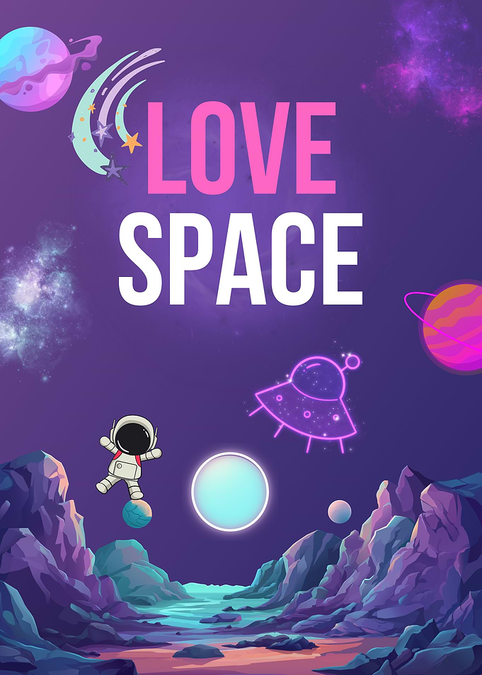 Aesthetic Astronaut in Love Space