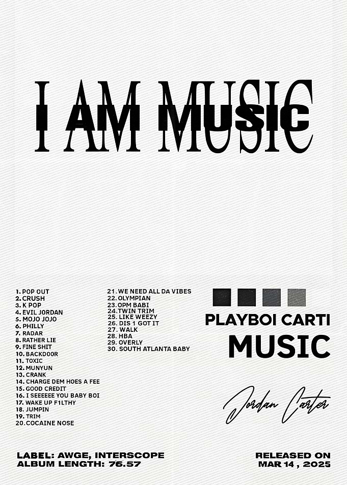 Playboi Carti I Am Music Album Art