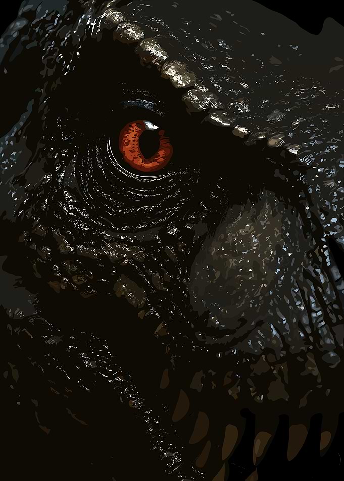 Close-up of a Dinosaur's Eye