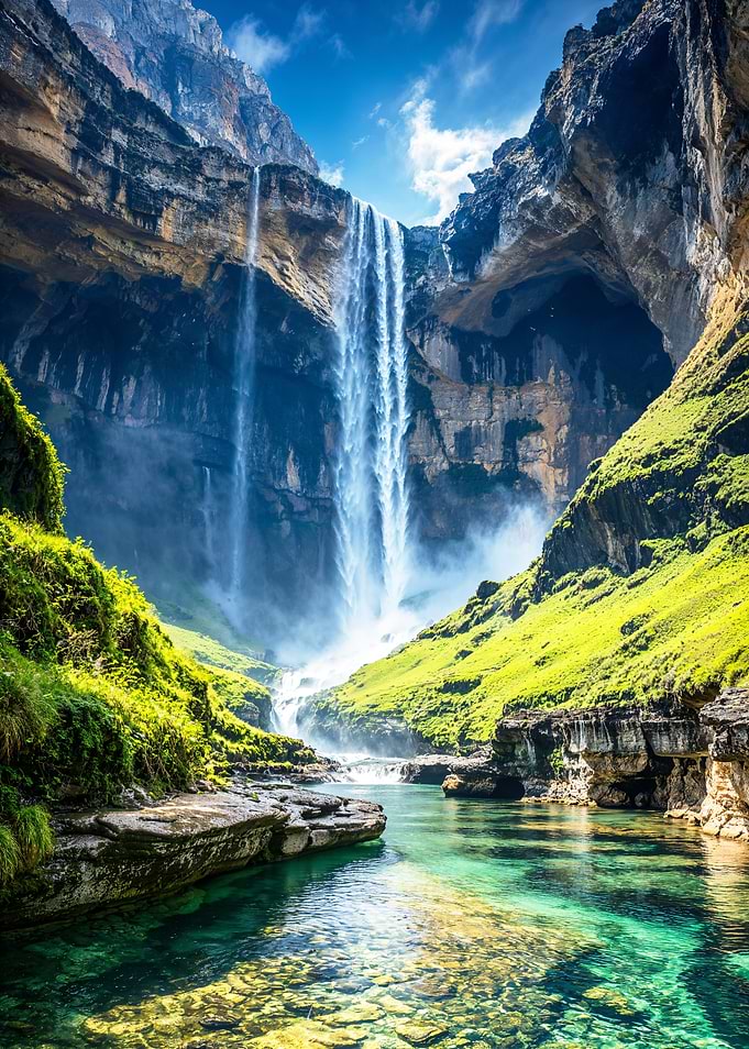 Emerald Cavern Falls