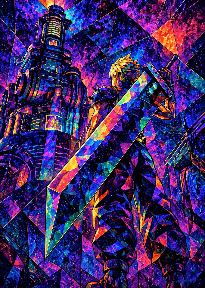 Cloud Strife with Buster Sword