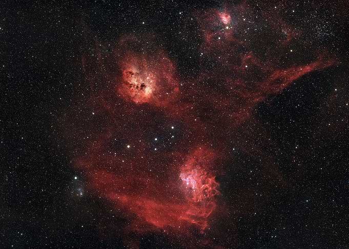 Cosmic Nebula and Stars