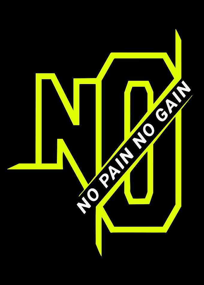 No Pain No Gain Text Art