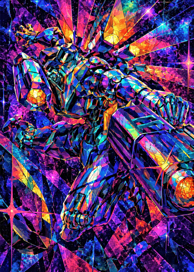 Crystalline Robot in Cosmic Background