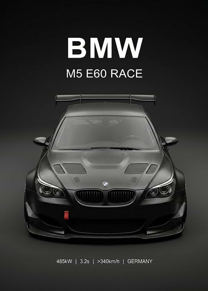 Race Car BMW M5 E60 poster