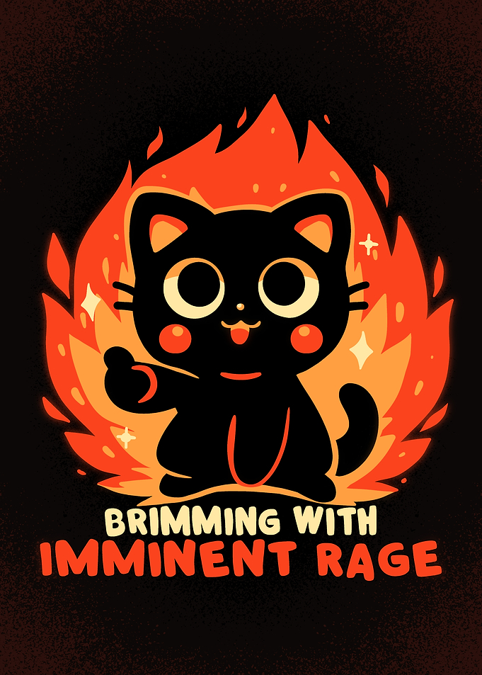 Cat Brimming With Imminent Rage