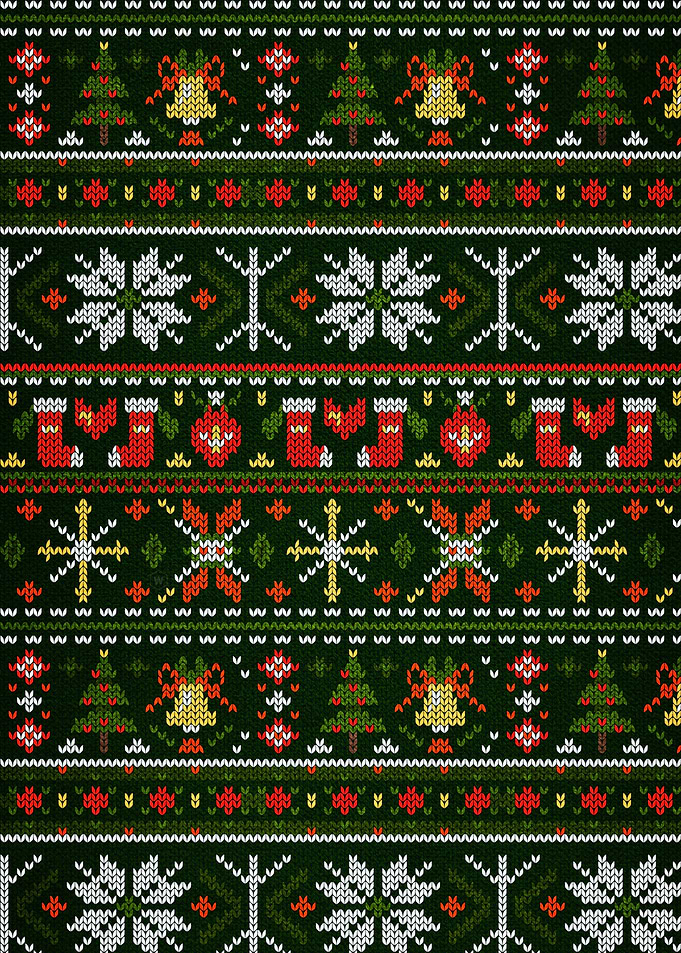 Christmas Knitted Pattern