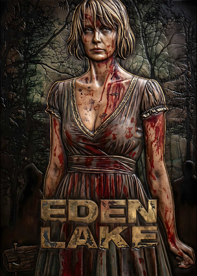 Bloody Woman in Forest