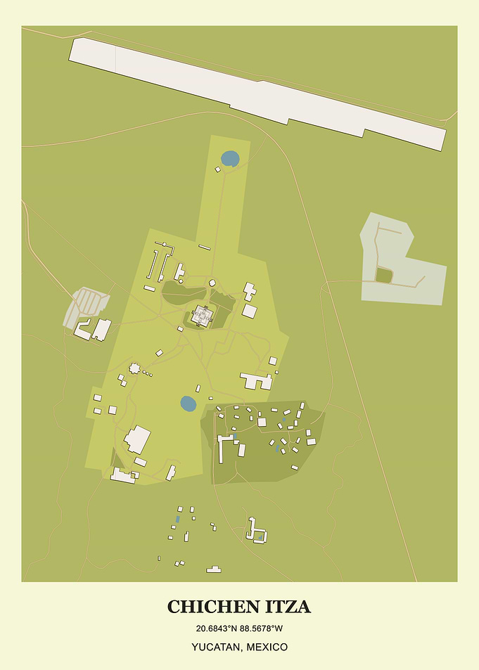 Chichen Itza Map