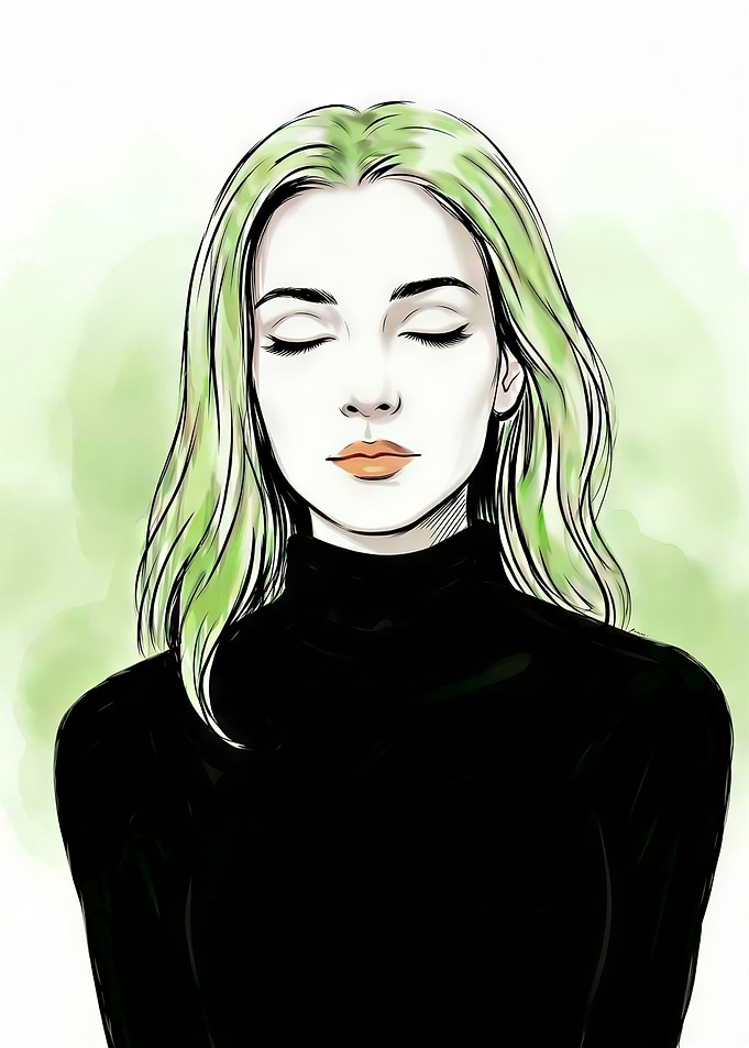 The dreaming girl