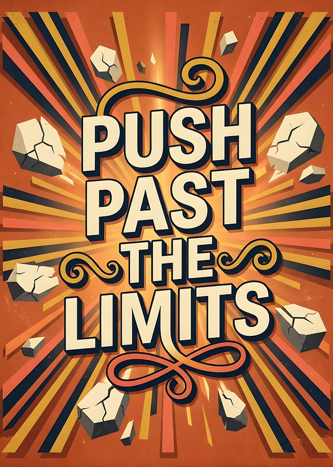 Push Past The Limits Motivational Poster