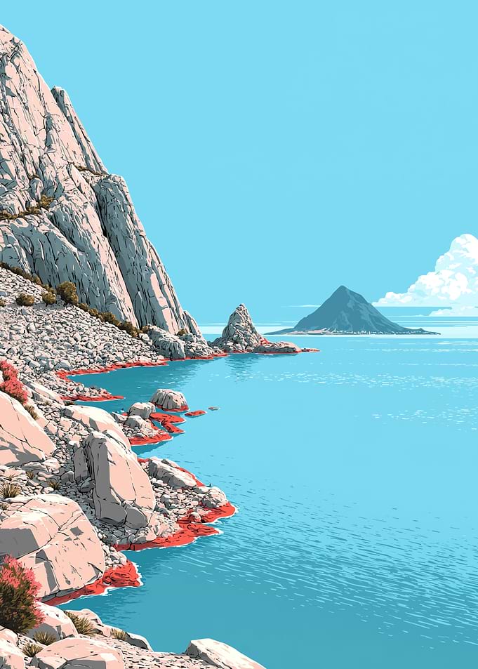 Coastal Landscape with Rocky Islands