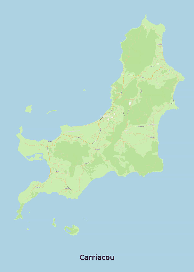Map of Carriacou