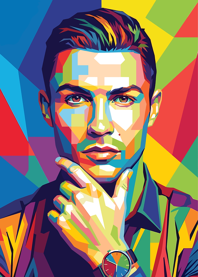 Cristiano Ronaldo Pop Art Portrait