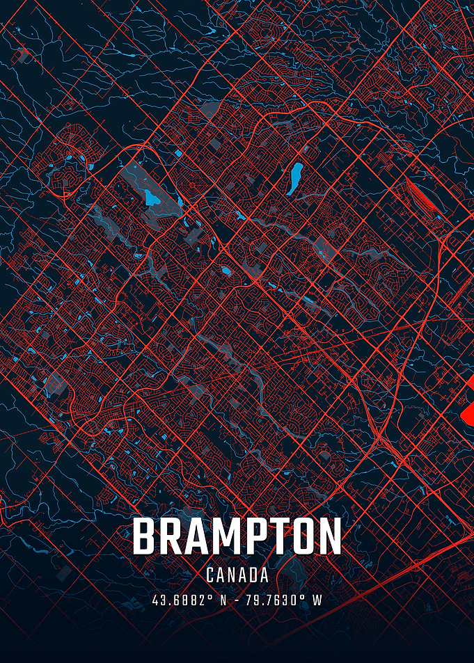 Brampton City Map