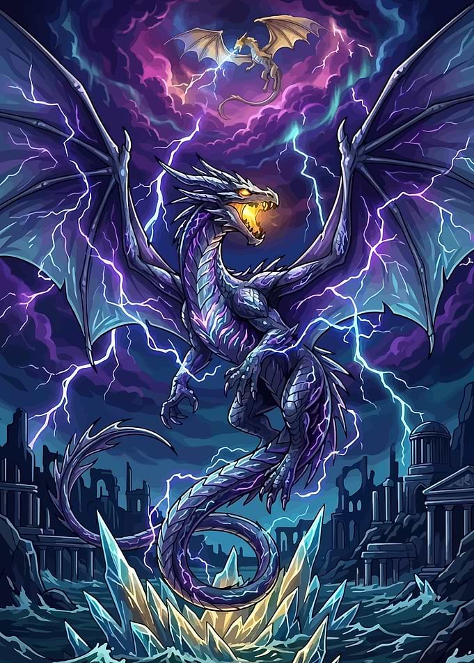 Dragons in a Lightning Storm