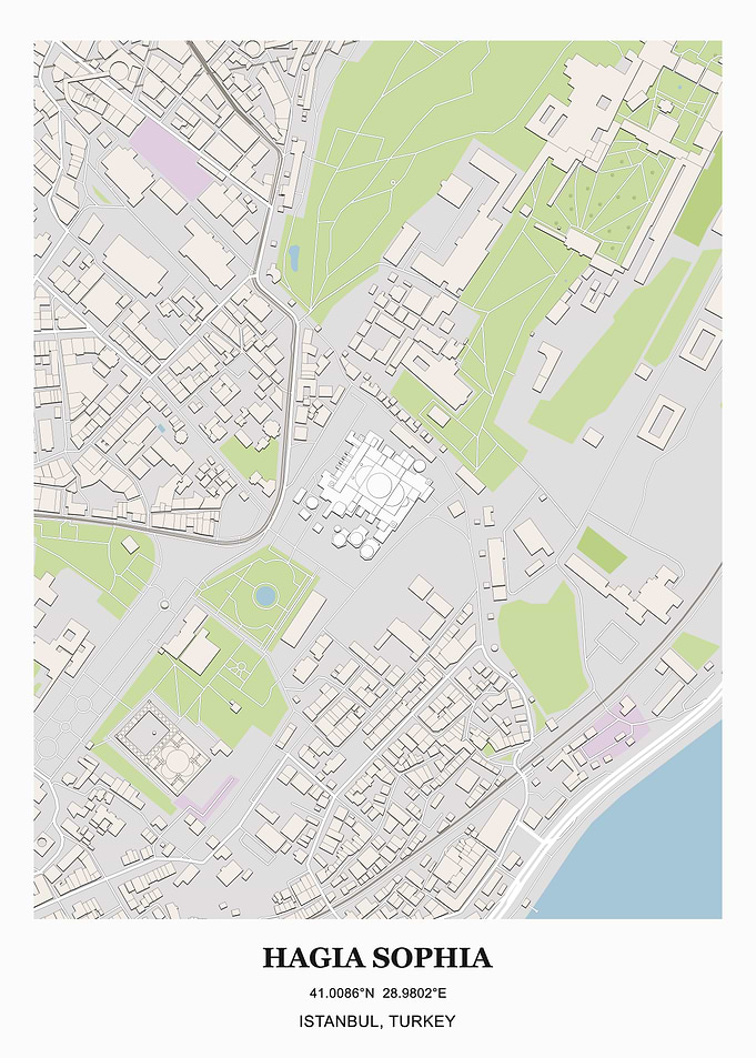 Hagia Sophia Map Istanbul
