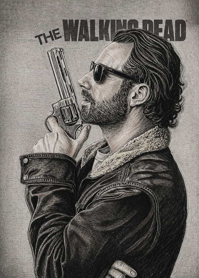 The Walking Dead Rick Grimes Portrait