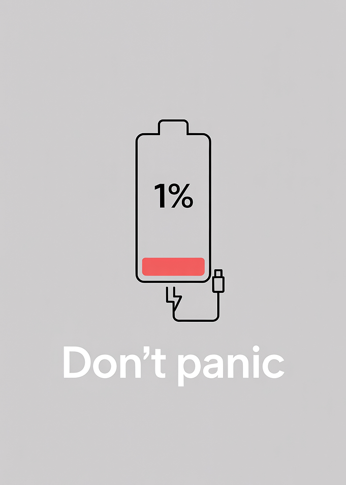 Low Battery Don't panic