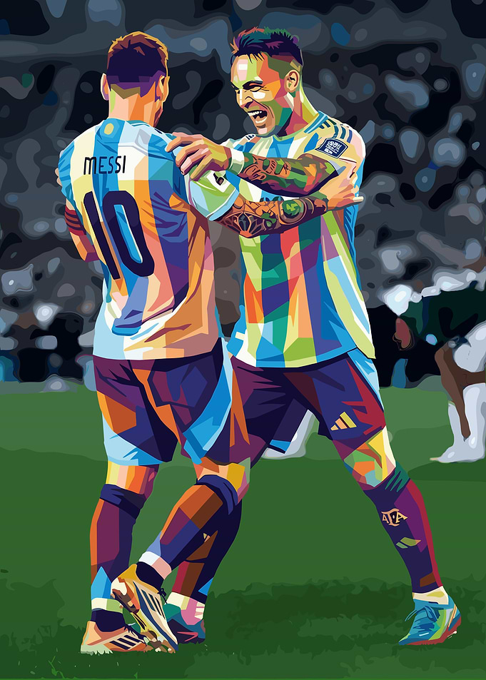 Football players celebrating