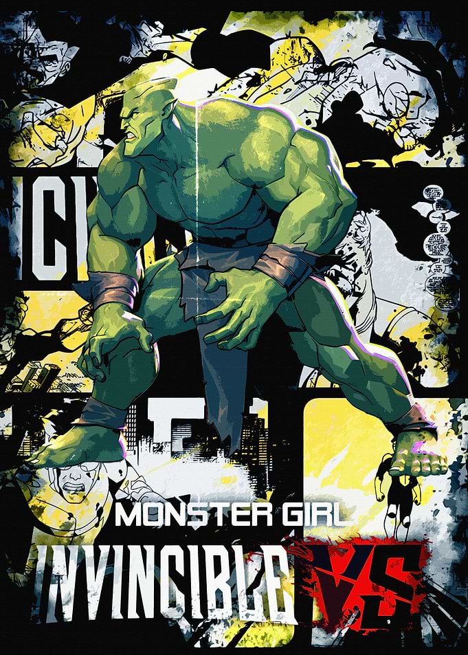 Monster Girl Invincible vs Game Poster
