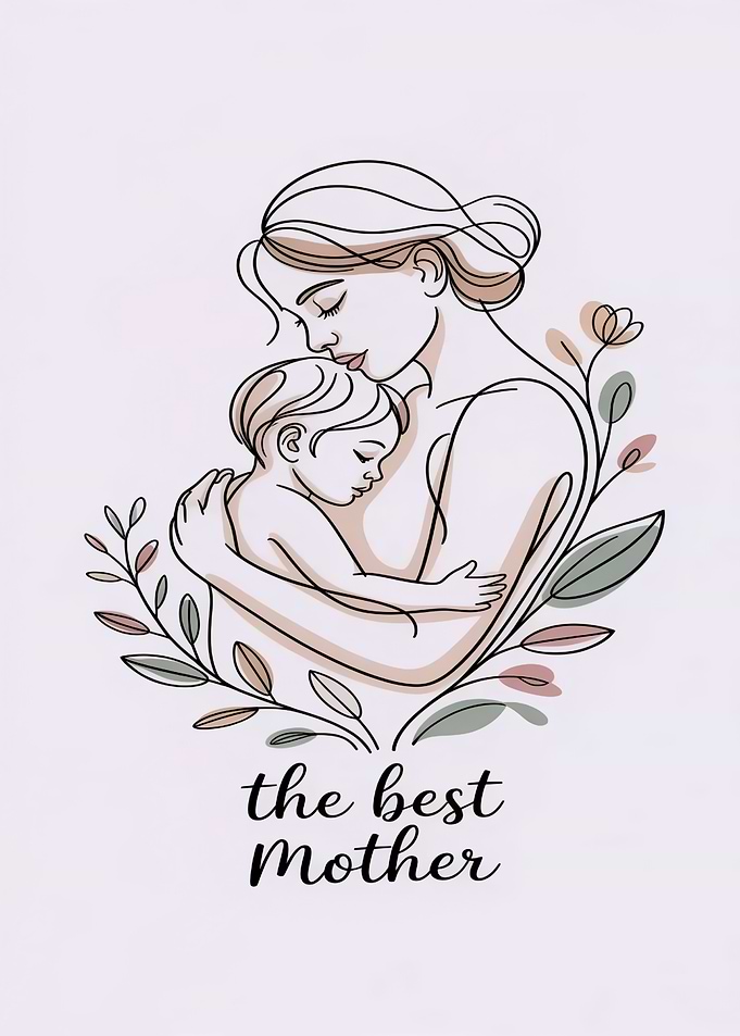 Mother and Child Embrace
