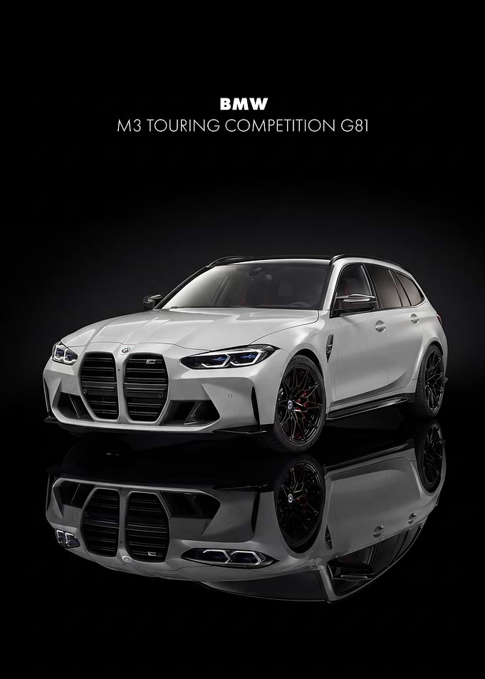 BMW M3 Touring Competition G81 Car Poster