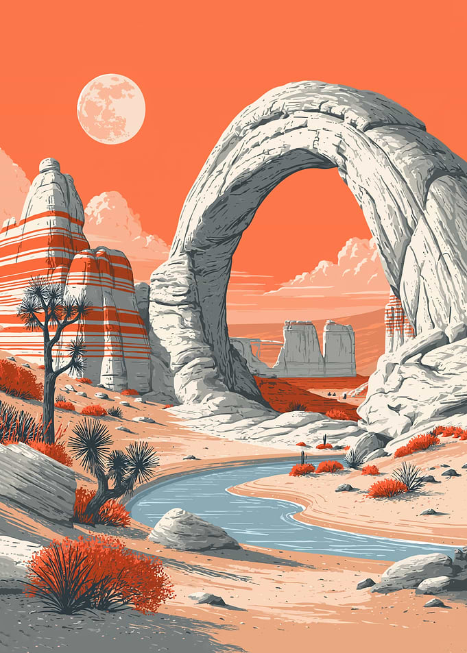 Desert Arch and River